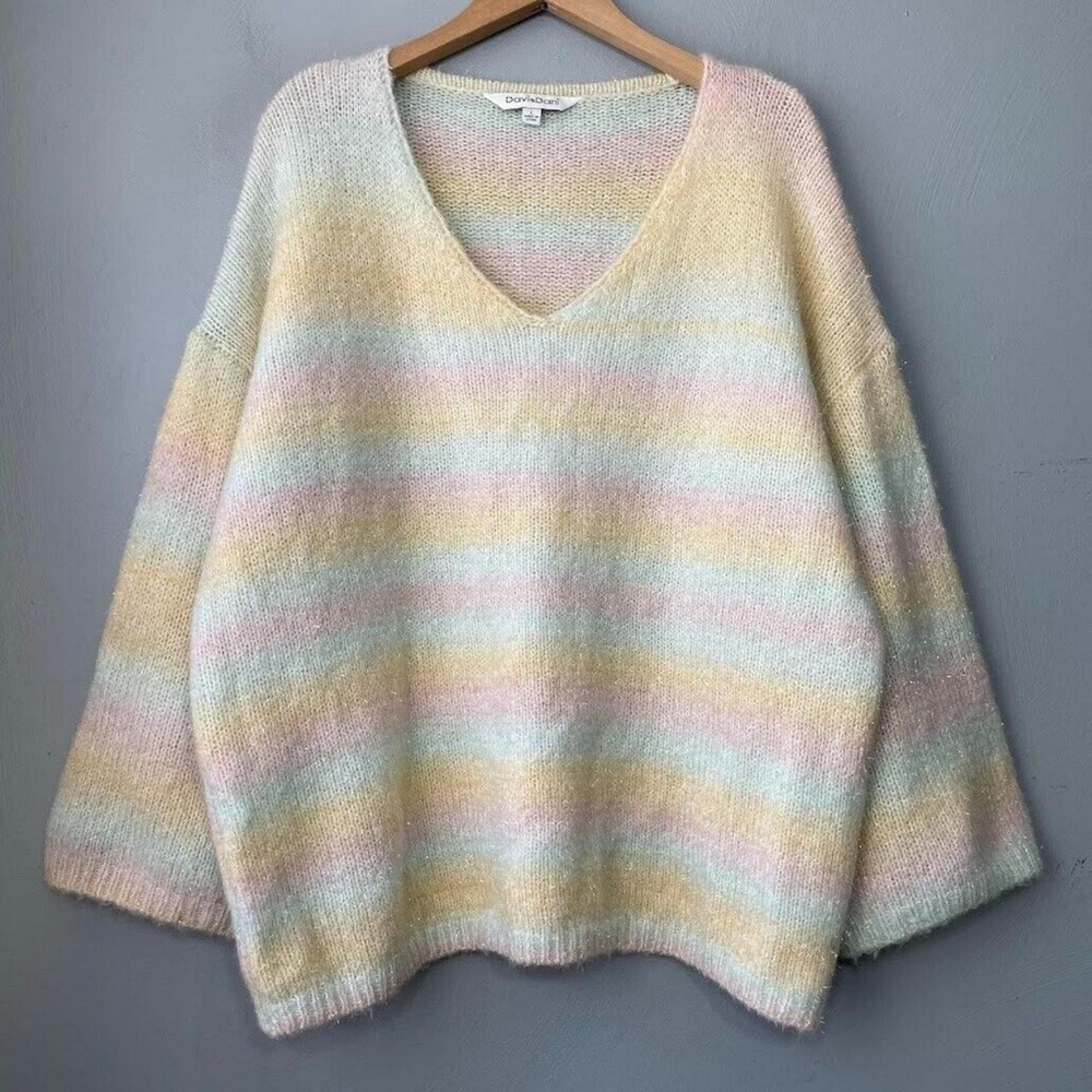 Pastel Striped Women's Sweater